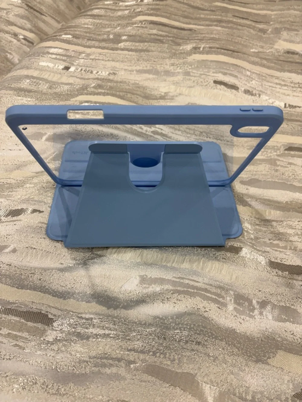 Light Blue Rotating Folio Tablet Case with Stand